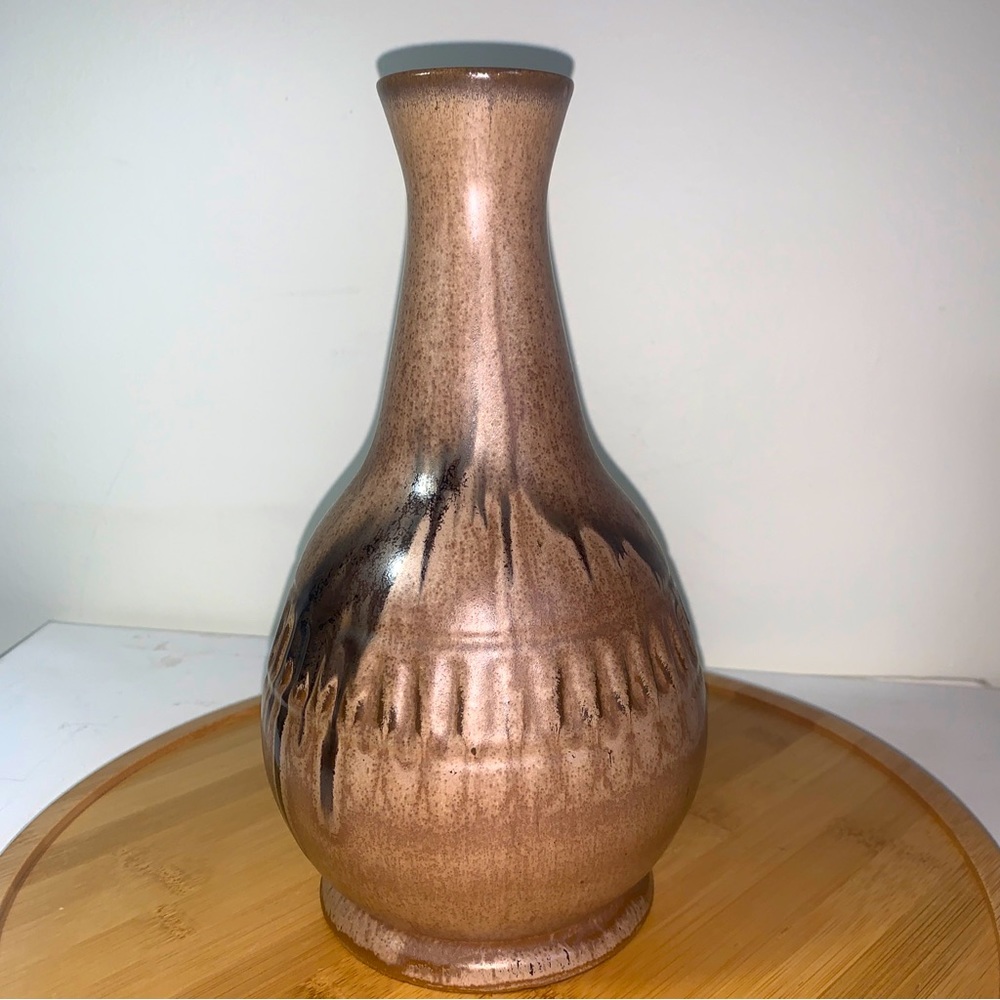 Blue Mountain Pottery Mocha Carafe Wine Decanter Unique Beautiful